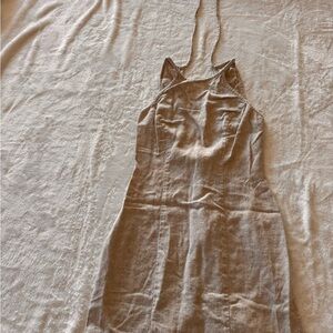 Elegant Tan Mini Dress